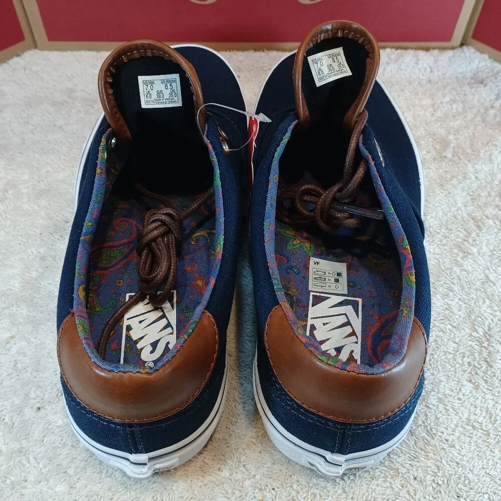 Vans Men's 7/Women's 8.5 Era 59 C&L Dress Blues/Paisley VN000UC6DCU